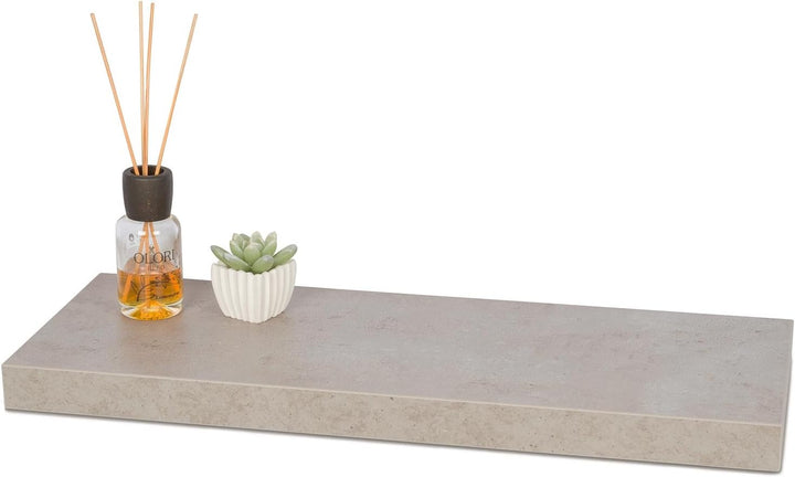 levandeo Wandboard Bobby B x H x T: 60x3,8x22,5cm Betonoptik Grau 60cm Wandregal Board Bücherregal 6