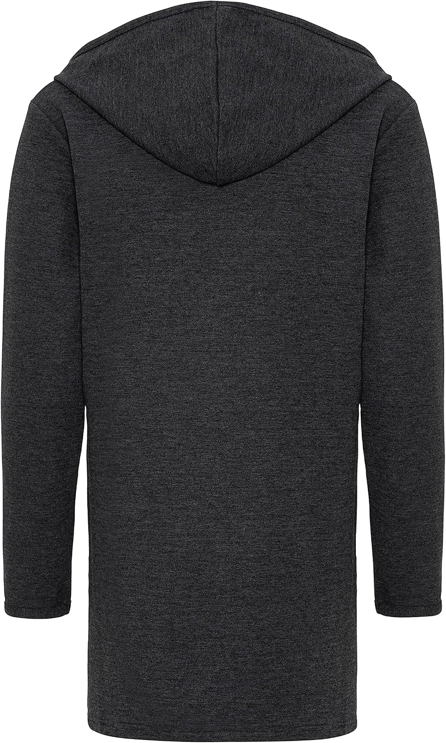 Redbridge Langer Kapuzen-Cardigan Bequemer offener Hoodie für Freizeit und Alltag, Anthrazit