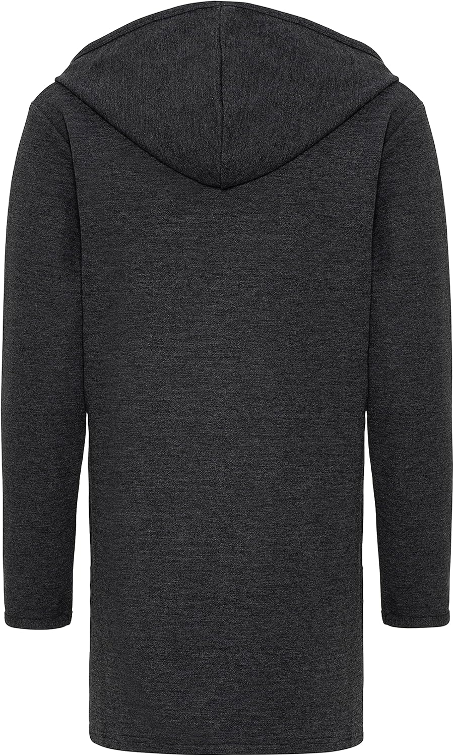 Redbridge Langer Kapuzen-Cardigan Bequemer offener Hoodie für Freizeit und Alltag, Anthrazit