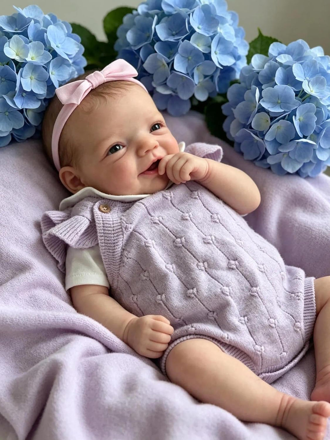 Zero pam Reborn Baby Vollsilikon lebensecht Offene Augen, 50CM Reborn Baby Mädchen, Lebensechte Echt