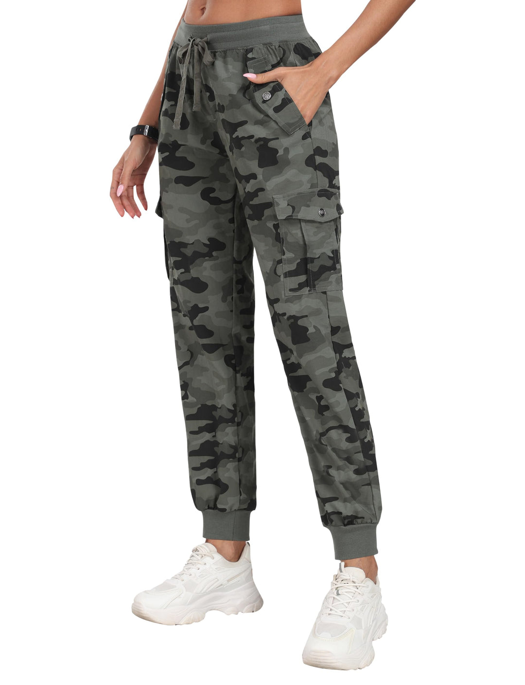 JINSHI Hosen Damen Cargohose Wanderhose Leichte Jogginghose Freizeithose Funktionshose Outdoorhose m