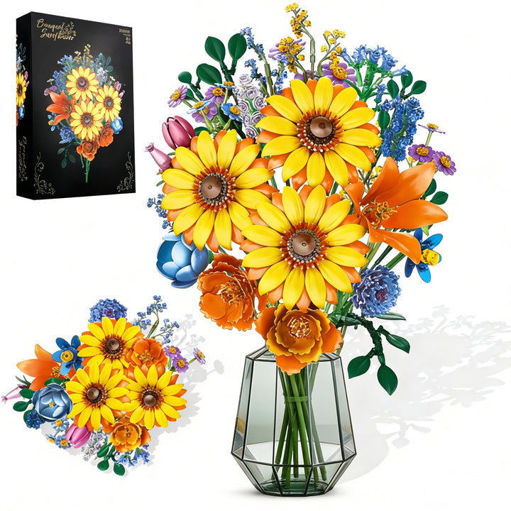 Blumen Bausteine Set für Erwachsene (Sunflower), Sunflower