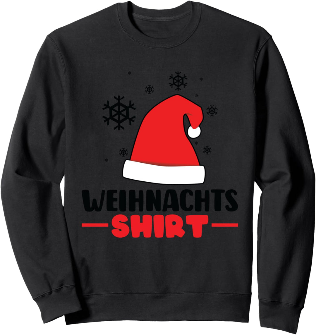 Weihnachten Weihnachtsbaum Nikolausmütze Sweatshirt