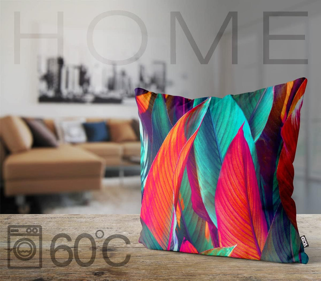 VOID Bunte Bananenblätter Kissenbezug Kissenhülle Sofakissen Kissen Deko Outdoor-Kissen Dekokissen,