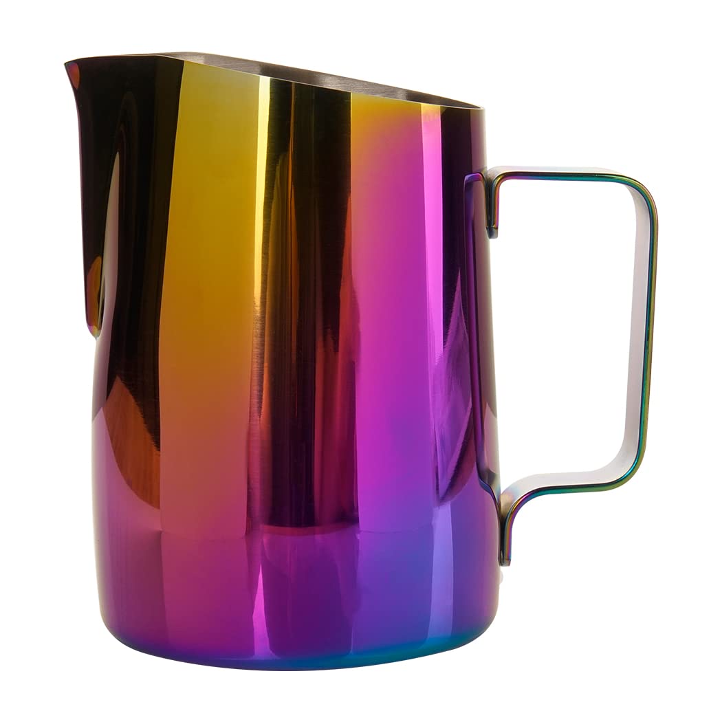 Milchaufschäumkrug mit Griff, 600 ml Edelstahl-Dampfkrug, Espresso-Milchaufschäumer, Tasse für Kaffe