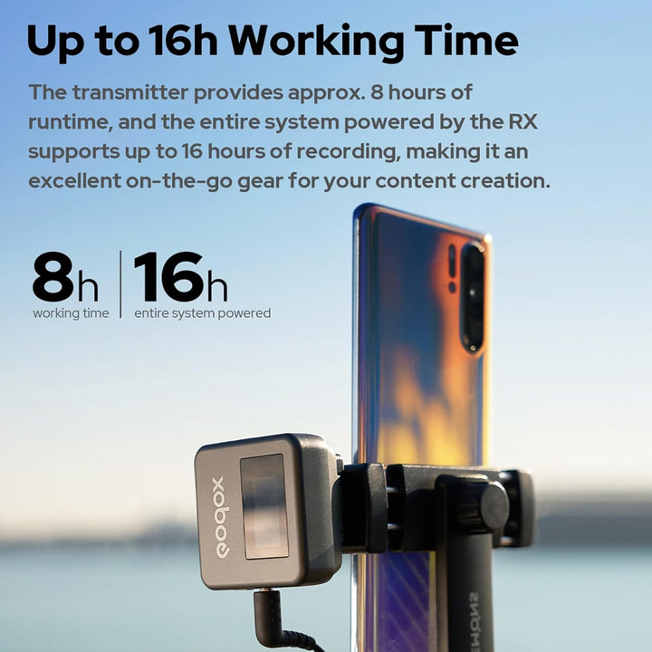 Godox Magic XT1 Kabelloses Lavalier Mikrofon - Stromversorgung und Speicher Integriert, OLED-Touchsc