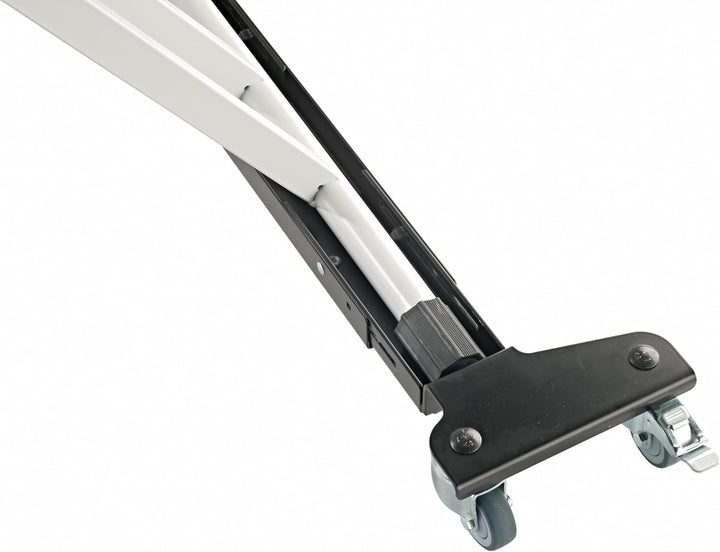 K&M 18806 Rollschlitten für Keyboardständer - Schwarz aus Stahl - Mobilität für Instrument - flexibe