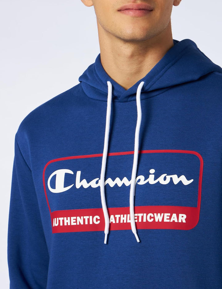 Champion Herren Legacy Graphic Shop Authentic-Powerblend Fleece Kapuzenpullover, Blu