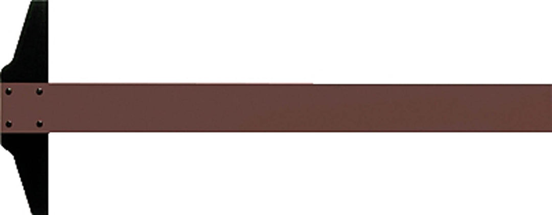 Rumold Zeichenschienen/344100 100cm braun Kunststoff, 100cm