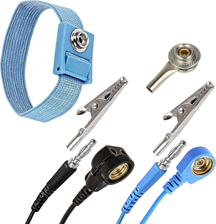 Minadax 120 x 30cm Antistatik ESD Computer Matte Tischmatte „Premiumqualität“ inkl. Manschette + 2,4