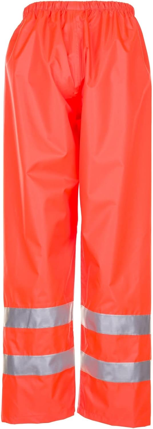 Planam Warnschutz/Wetterschutz Herren Regenhose Uni Orange Modell 2064 / Uni Gelb 2065, S Orange