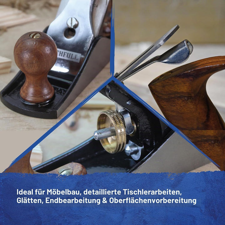 Faithfull - No.4 Putzhobel in Holzkiste - FAIPLANE4B Grey