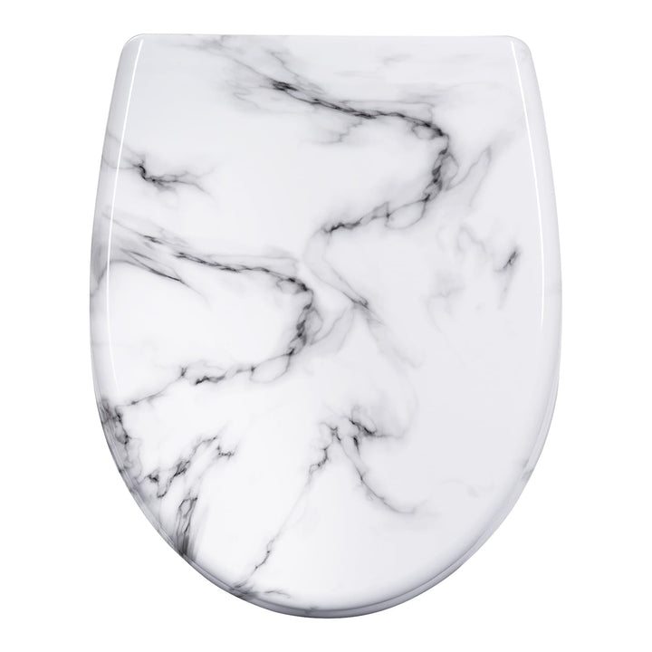 WOLTU Toilettendeckel, WC Sitz mit Absenkautomatik, Klodeckel Klobrille mit Quick-Release-Funktion,