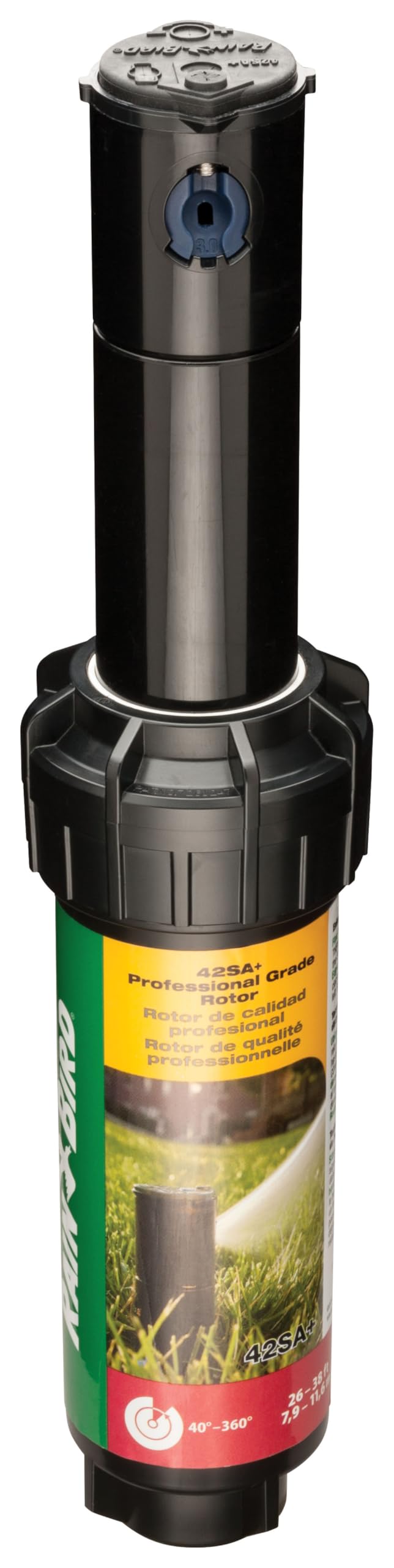 Rain Bird 42SA+ Simple Adjust Gear Drive Rotor, einstellbar 40° - 360° Muster, 26' - 38' Sprühabstan