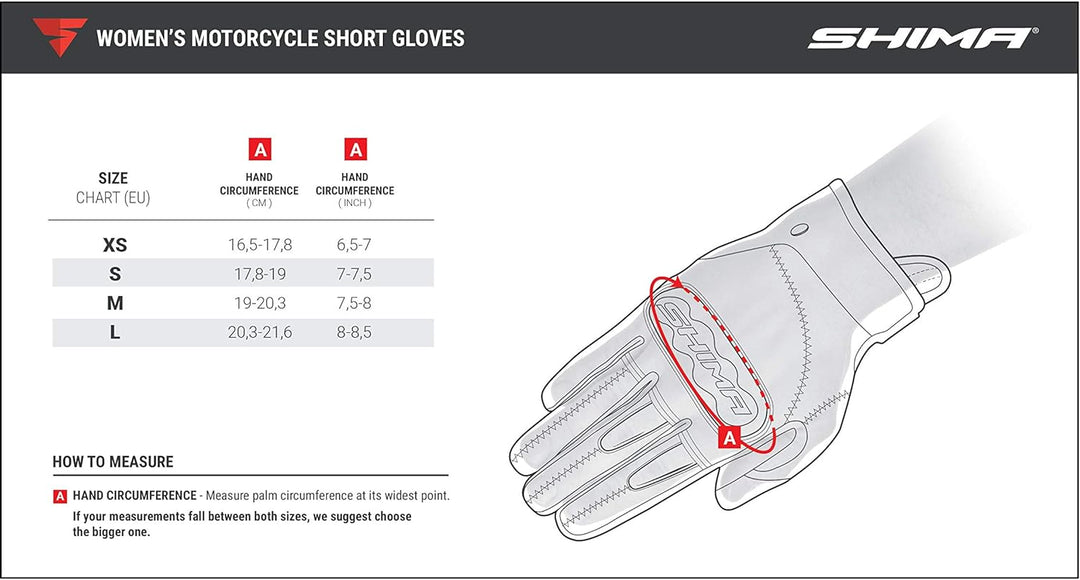 SHIMA RUSH Motorradhandschuhe - Atmungsaktive, Verstärkte, Stadt, Sommer, Touchscreen Handschuhe mit