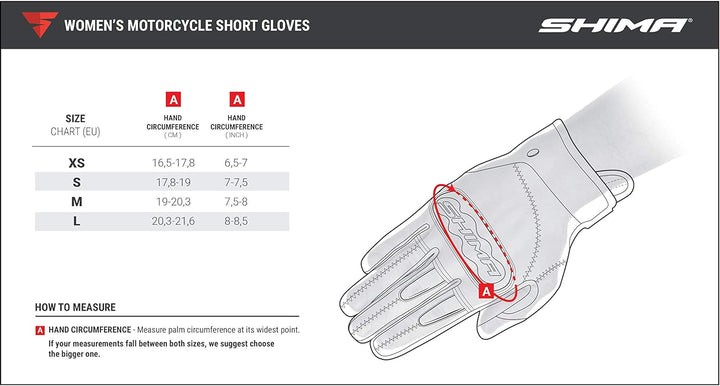 SHIMA RUSH Motorradhandschuhe - Atmungsaktive, Verstärkte, Stadt, Sommer, Touchscreen Handschuhe mit