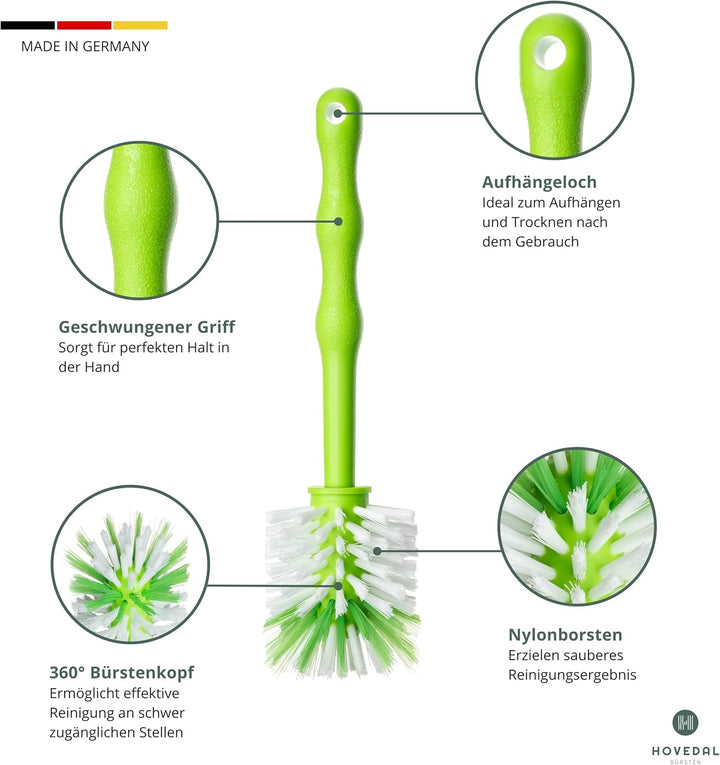 3er Pack Reinigungsbürste, Spülbürste für Mixbehälter und Messer, Ideales Zubehör zum Reinigen von K