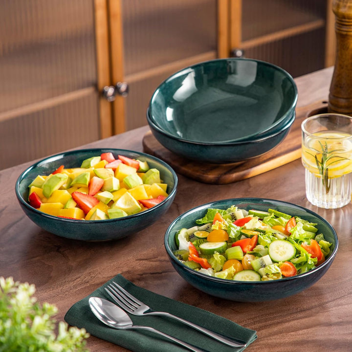 vancasso Stern Suppenteller 4er Set, 1140 Ml grossen Pastateller, Spaghetti Tiefteller, Nudelschalen