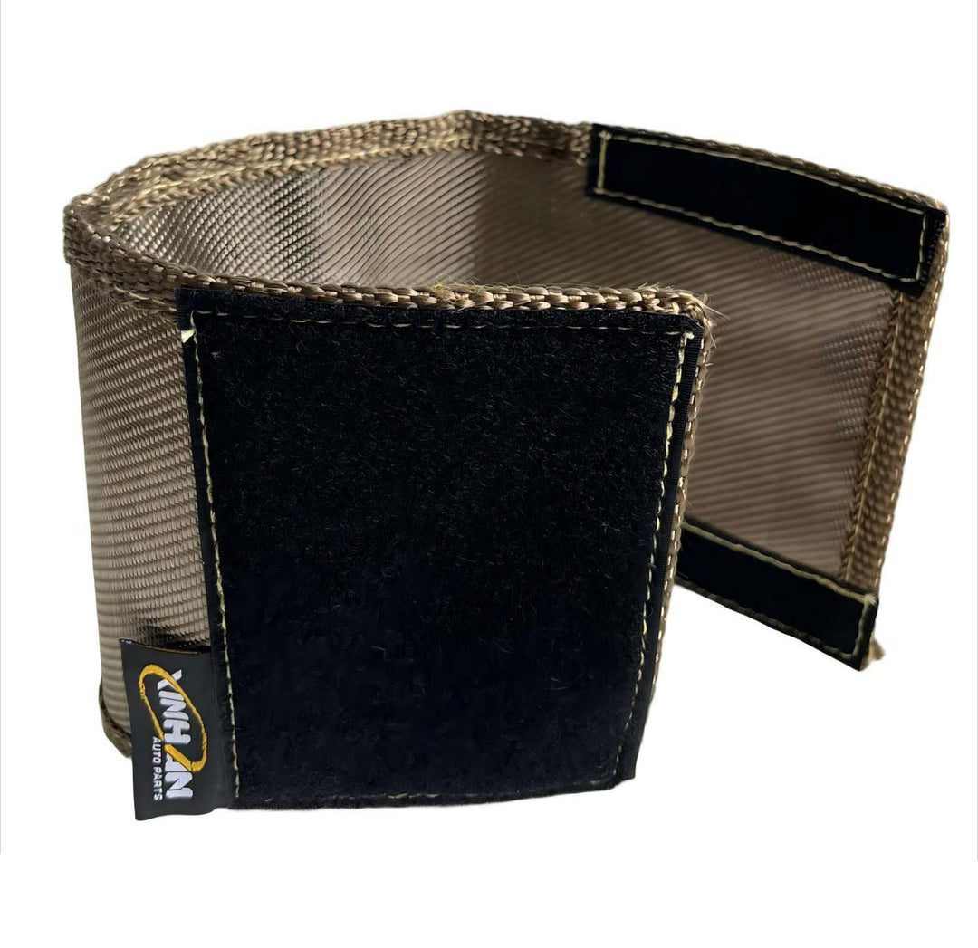 Titanfaser-Hitzeschutz, universeller Starter-Hitzeschild, 17,8 x 61 cm und 14 x 43,2 cm Umwicklung,