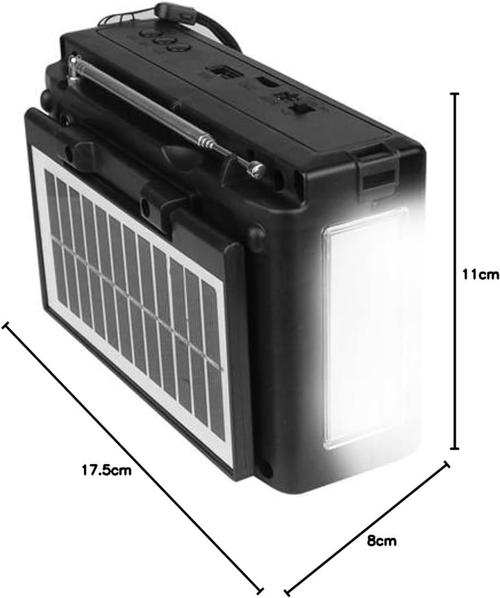 LTC LXLTC115UBT NER Tragbares Radio mit Solarpanel,Teleskopantenne und Bluetooth-Konnektivität, FM/A