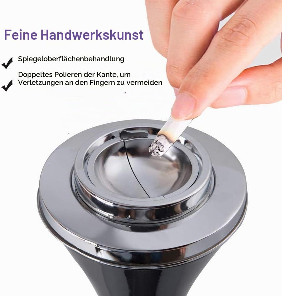 Modern Aschenbecher mit Standfuss Garten Ascher Freistehend Standaschenbecher Standascher Zigaretten