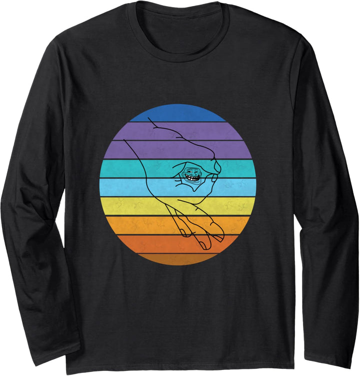Reingeschaut Reingeguckt Retro Meme Langarmshirt