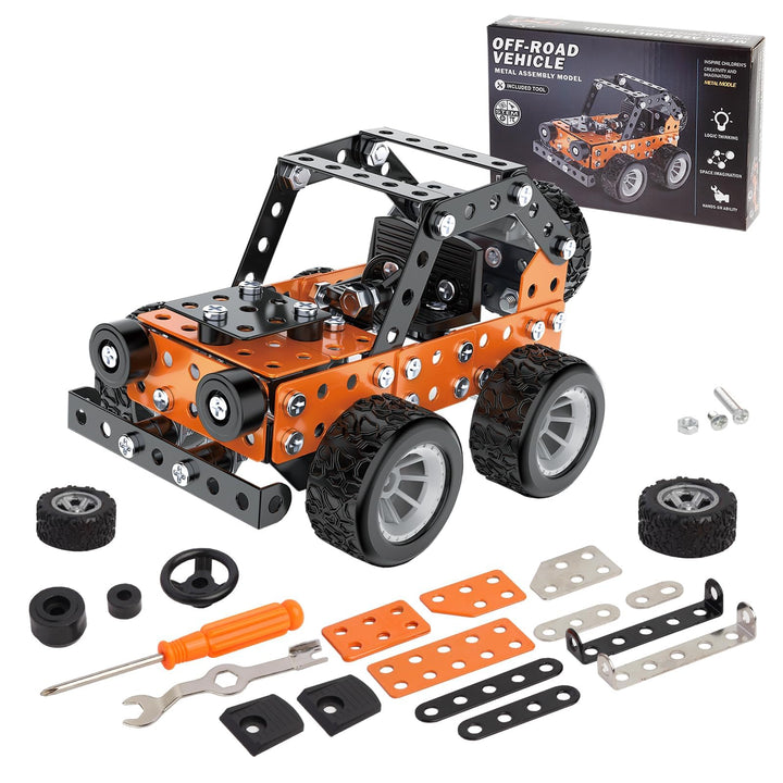 Building Sets Stem Assembly Metal 3-D Puzzle Off-Road Model Car Building Kit Construction Set Toys P