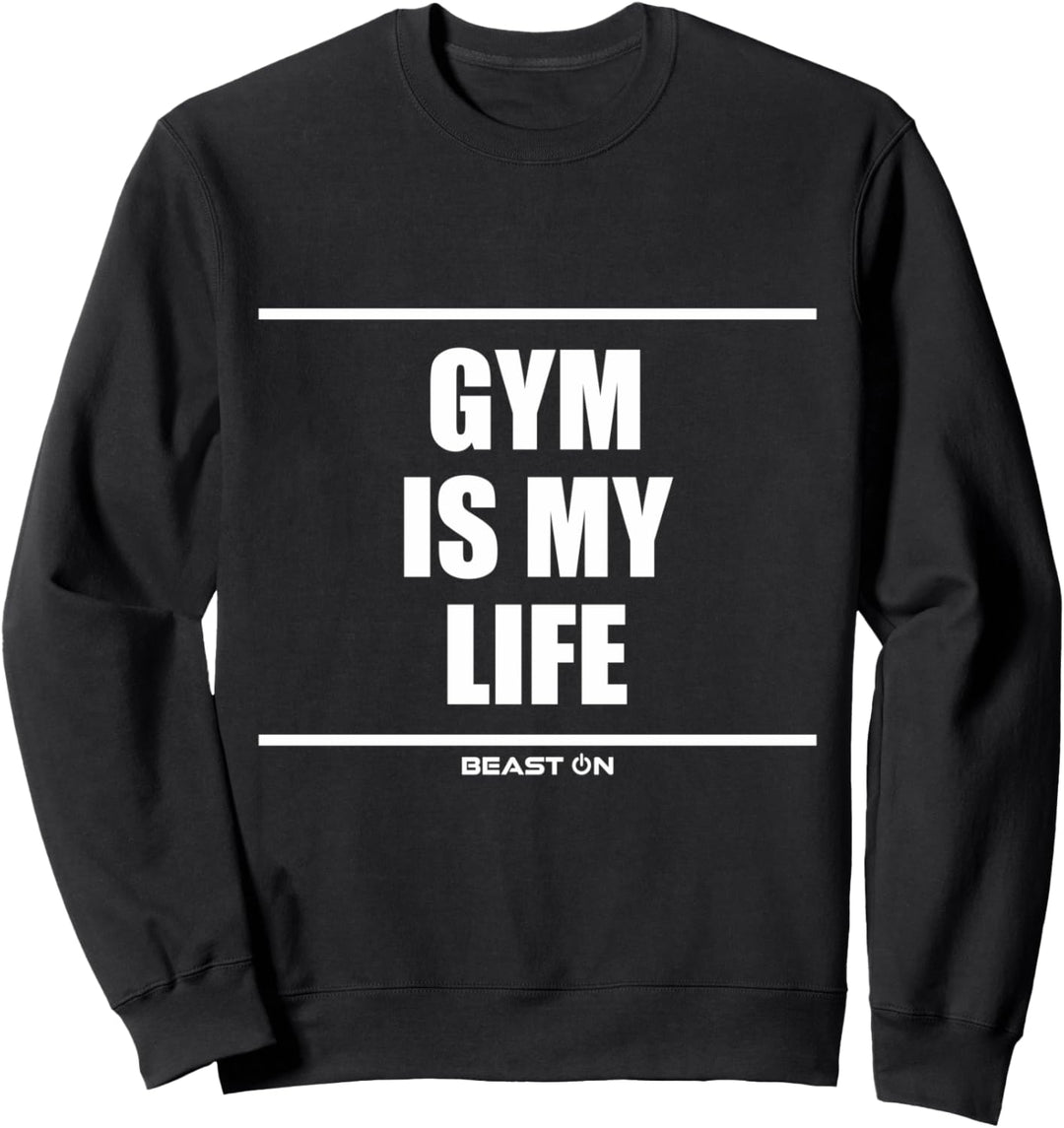 Fitnessstudio ist mein Lebenstraining, Fitnessstudio, Bodybuilding, Motivation Sweatshirt