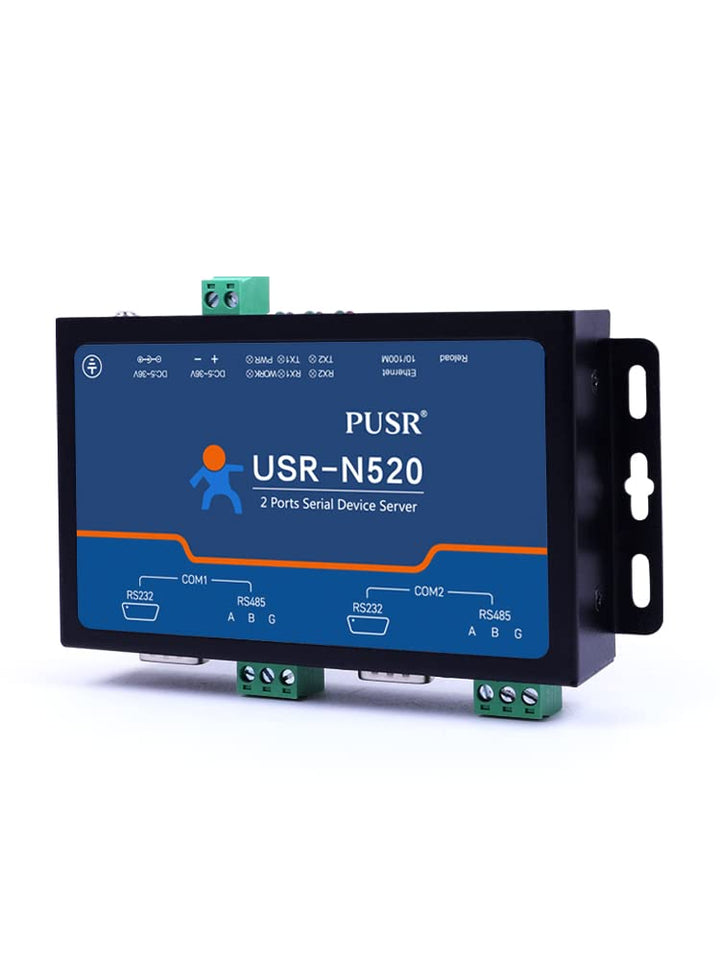 PUSR 2 Port Serial RS845 zu Ethernet Konverter unterstützt MQTT Modbus RTU auf Modbus TCP USR-N520