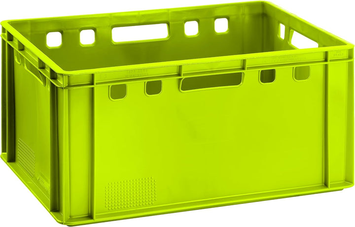 BURI 4x Fleischkiste E3 Metzgerkiste 60x40x30 cm lebensmittelecht, robust, stapelbar - Eurokisten La