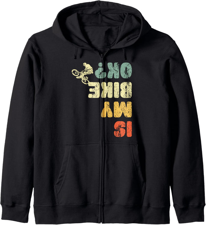 Retro Is My Bike Ok Jugend Herren Kinder Damen Vintage Radfahren Kapuzenjacke