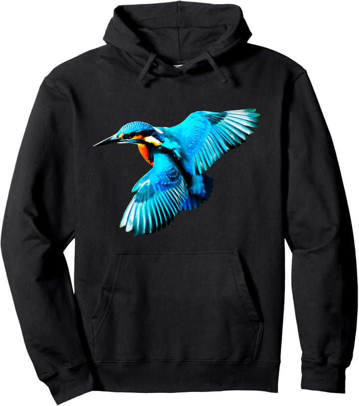 Eisvogel beim fliegen Pullover Hoodie
