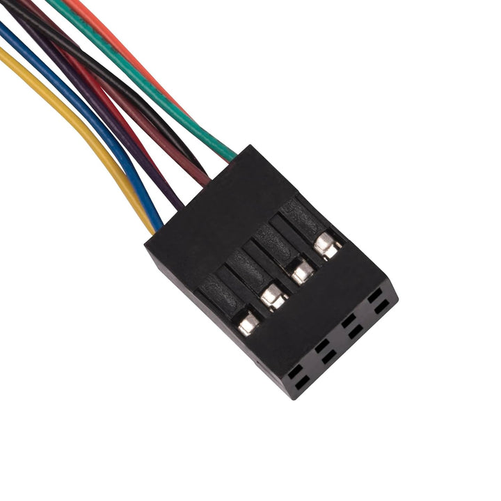 SilverStone Technology CPS05-RE: Dickes, abgeschirmtes Mini-SAS-SFF-8643-36-Pin-zu-SATA-7-Pin-Kabel,