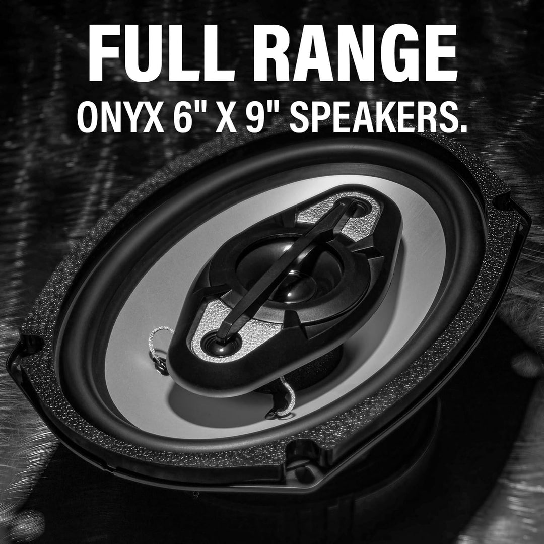 BOSS Audio nx694 15,2 x 22,9 cm Onyx 4 Way Poly spritzgegossener Konus Lautsprecher – Silber 15,2 x