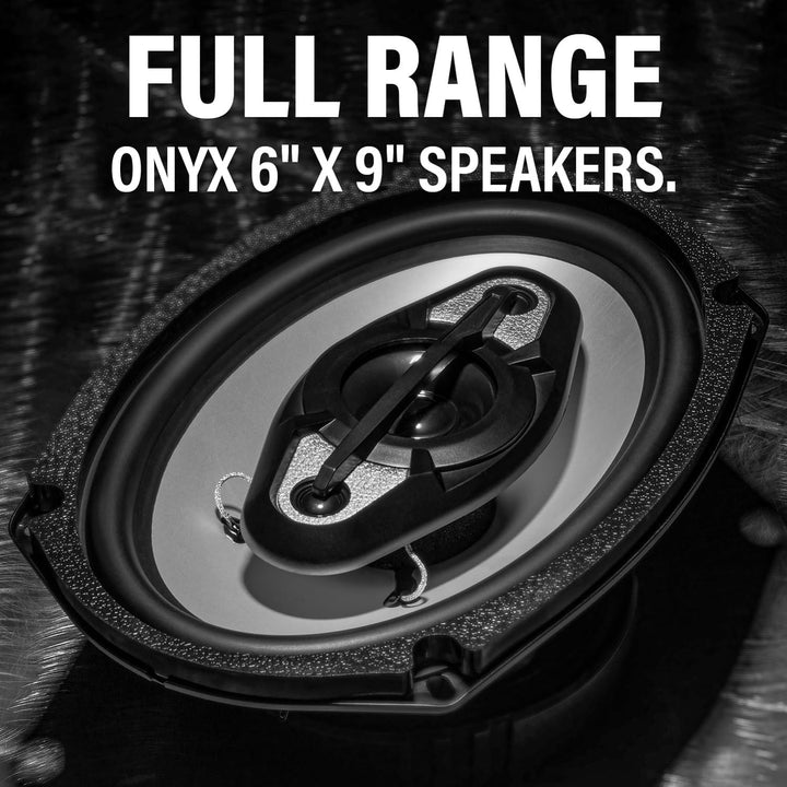 BOSS Audio nx694 15,2 x 22,9 cm Onyx 4 Way Poly spritzgegossener Konus Lautsprecher – Silber 15,2 x