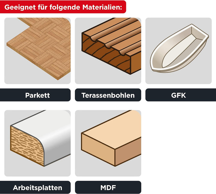 kwb Kreissägeblatt 130 x 16 mm, sehr feiner Schnitt, Sägeblatt geeignet für Arbeitsplatten, Holz und