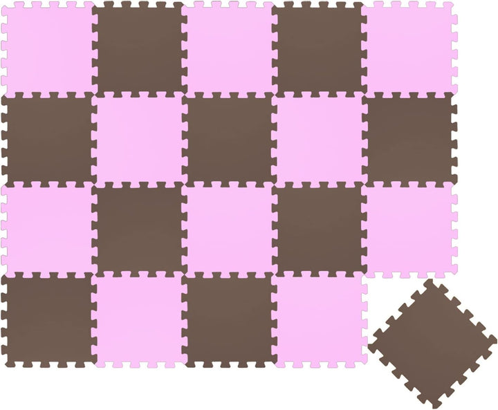 LittleTom 18 Teile Spielmatte Baby ab Null - 30x30 Schaumstoff Puzzlematte Kinder Isomatte Baby Spie