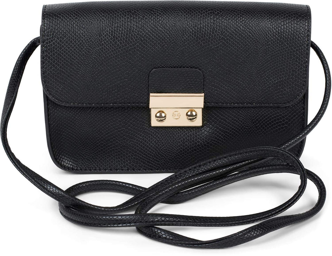styleBREAKER Damen Crossbody Clutch in Schlangen Optik, Umhängetasche, Schultertasche, Tasche 020122