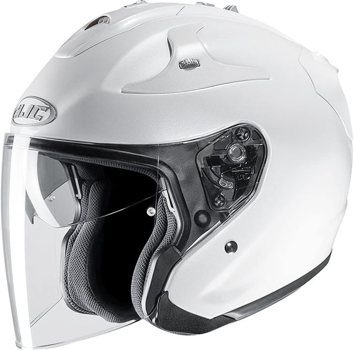 Motorradhelm HJC, XXL perlwei&#xDF;