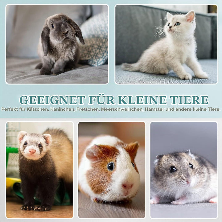 IKITCHEN Grosse Katzentoilette Edelstahl(50×35×10cm), Litter Box Katzenklo, Katzen und Kaninchen Met