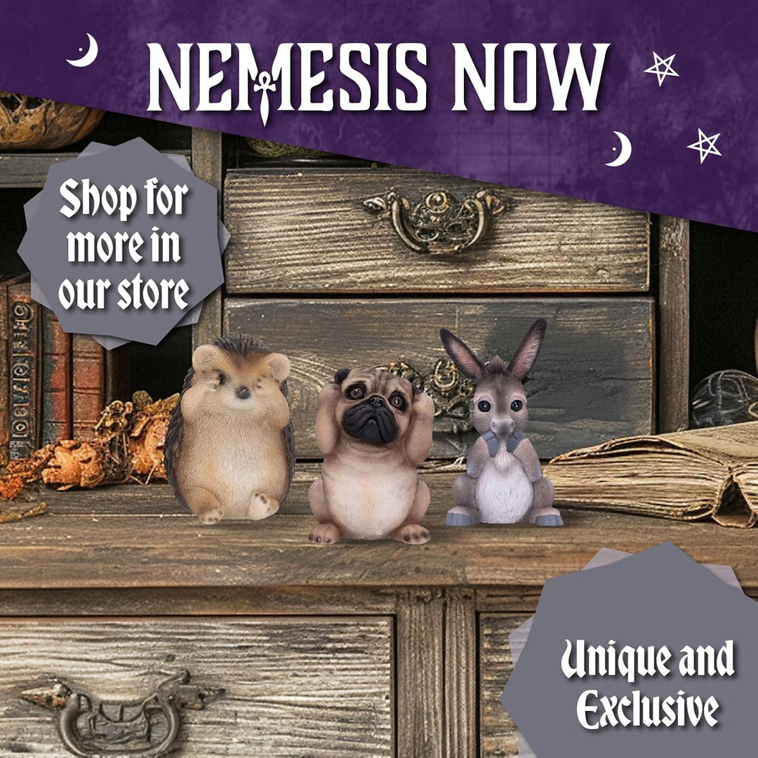 Nemesis Now B3756K8 Figur DREI Weise Dragonlinge, Kunstharz, 8,5 cm, Rot