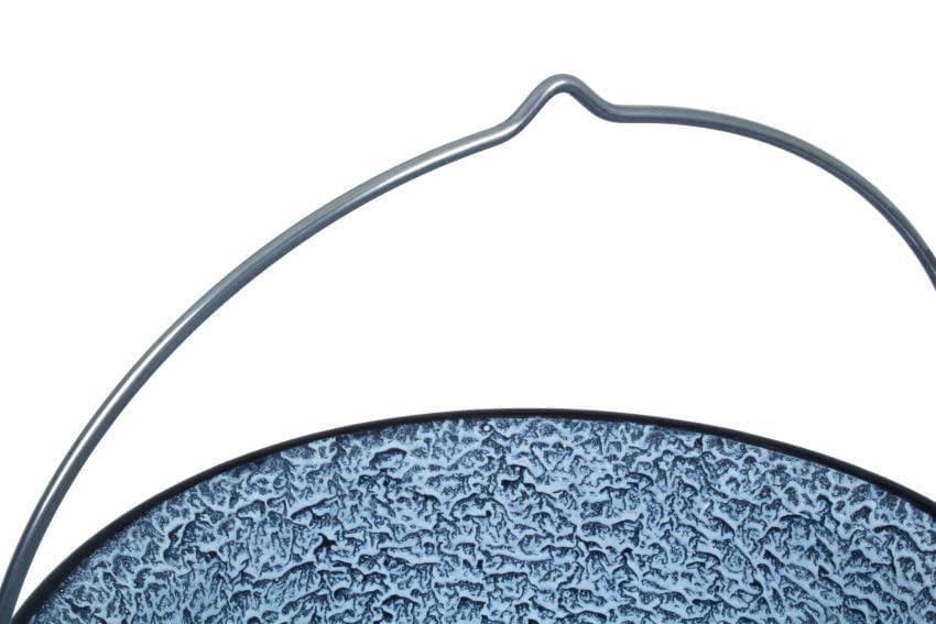 NAJDER Ungarischer Gulaschkessel, Gulaschtopf, Hängender emaillierter Kessel mit Griff, Servierkesse