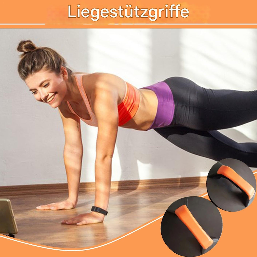 Push Up Handles Floor, Pair of Rotating Handle Pushup Bars, 7.87x3.15 Inches, Strength Training Equi