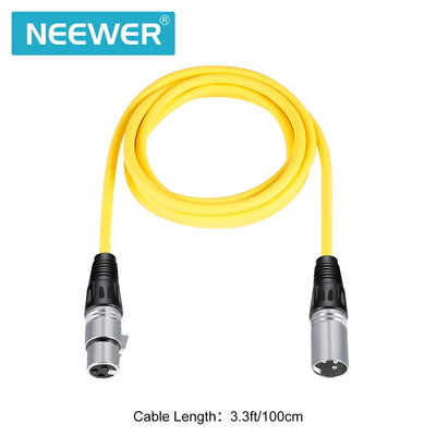 Neewer 6-Pack 1 Meter Audio Kabelkabel, XLR Stecker auf XLR Buchse Mikrofon Farbkabel (grün, blau, l