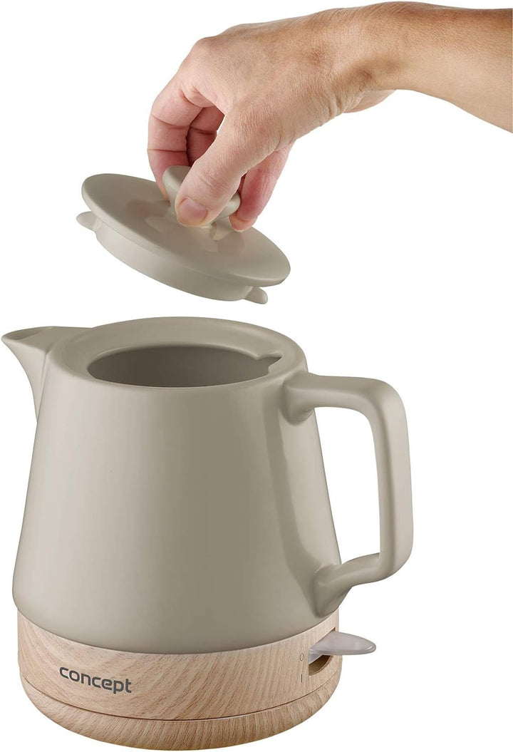 CONCEPT Hausgeräte Keramik Wasserkocher RK0061 1 L,