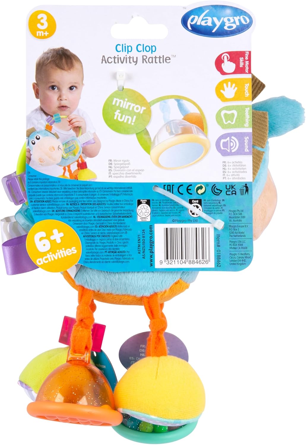 Playgro Clip Clop, 0188462, Schwarz