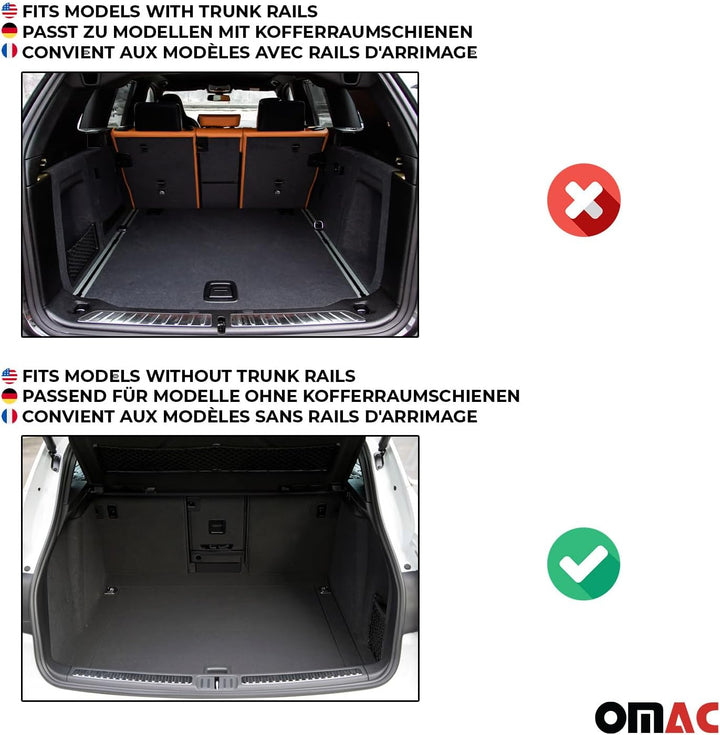 OMAC Gummi Kofferraumwanne kompatibel mit BMW X5 F15 F85 2013-2018 TPE Laderaumwanne