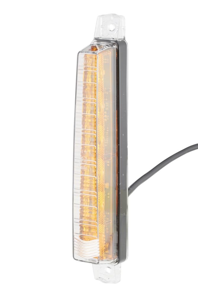 HELLA - Blinkleuchte - LED - 12V - Anbau/geschraubt - Lichtscheibenfarbe: glasklar - Kabel: 400mm -