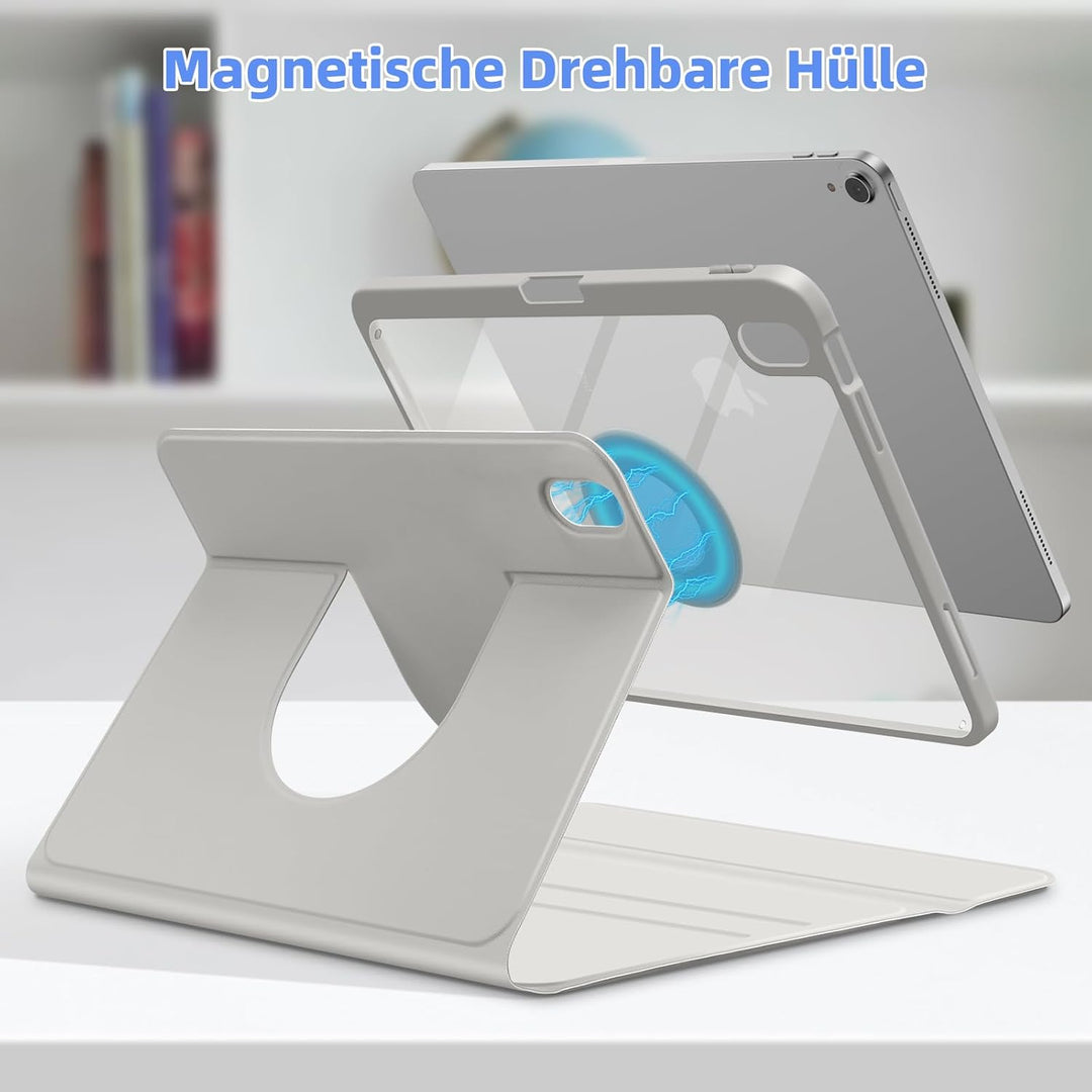 Bettdow für iPad 10.Generation 2022 Tastatur Hülle, Hoch-/Querformat Verwenden, QWERTZ Layout Abnehm