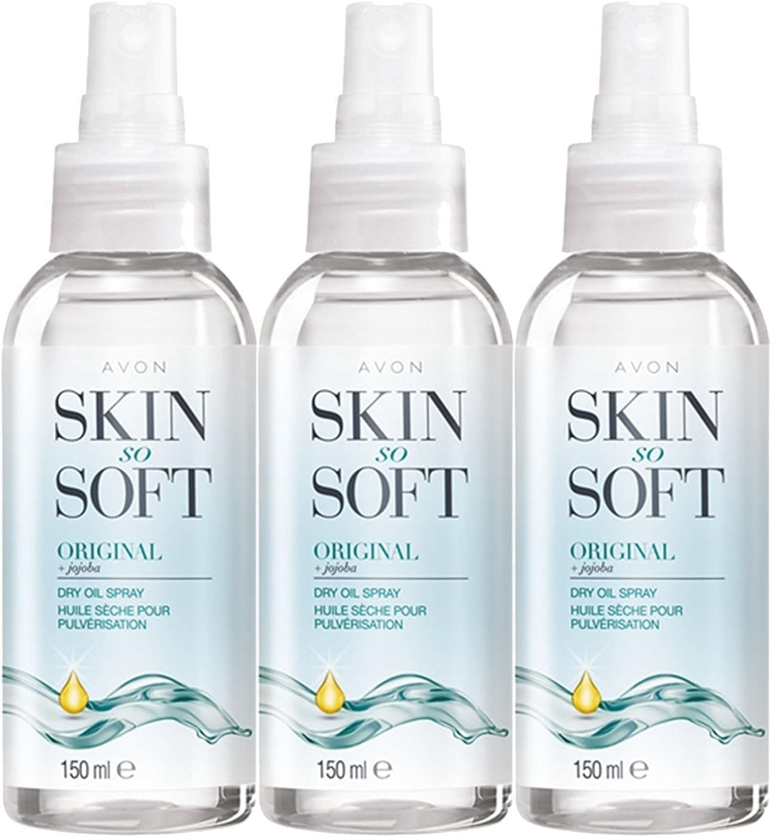 Skin so Soft Original Dry Oil Spray mit Jojoba, 150 ml, 3 Stück 150 ml (3er Pack), 150 ml (3er Pack)